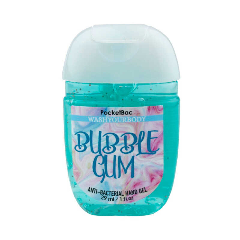 Санитайзер Washyourbody PocketBac Bubble Gum, жевательная резинка, 29 мл