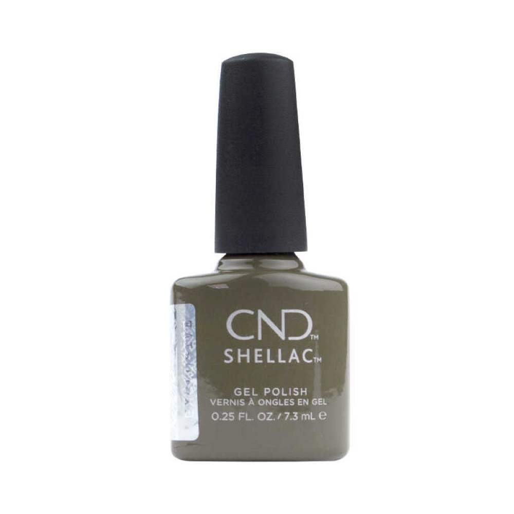 CND Shellac Treasured Moments 328 Cap and Gown темный оливковый, 7,3 мл