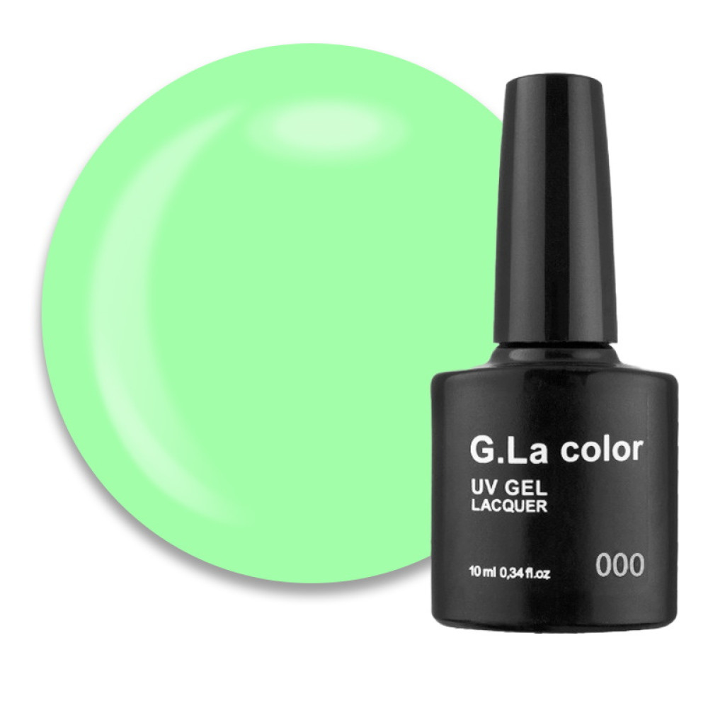 Гель-лак G.La color 109 салатово-зелений. 10 мл
