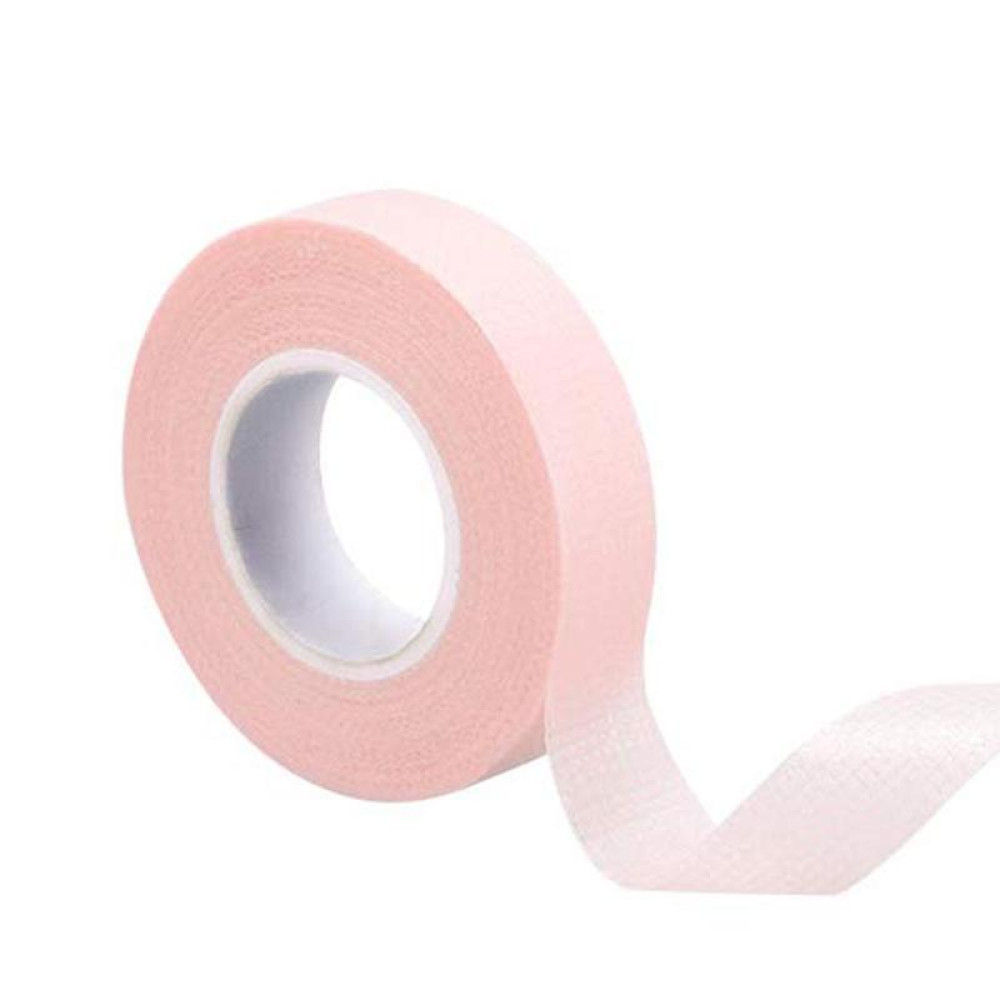 Лента-скотч под глаза для наращивания ресниц бумажная, L= 9 м, ширина 11 мм, цвет розовый
