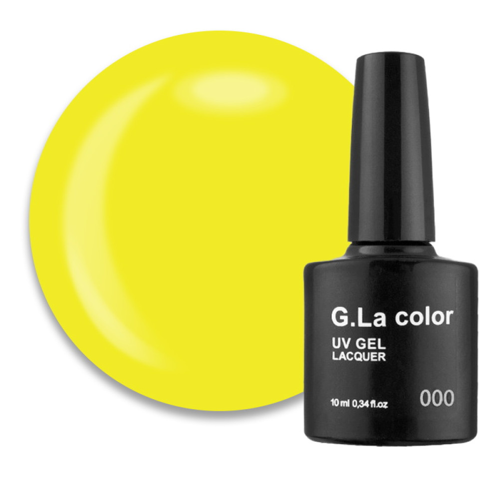 Гель-лак G.La color 227 лимонний неоновий. 10 мл