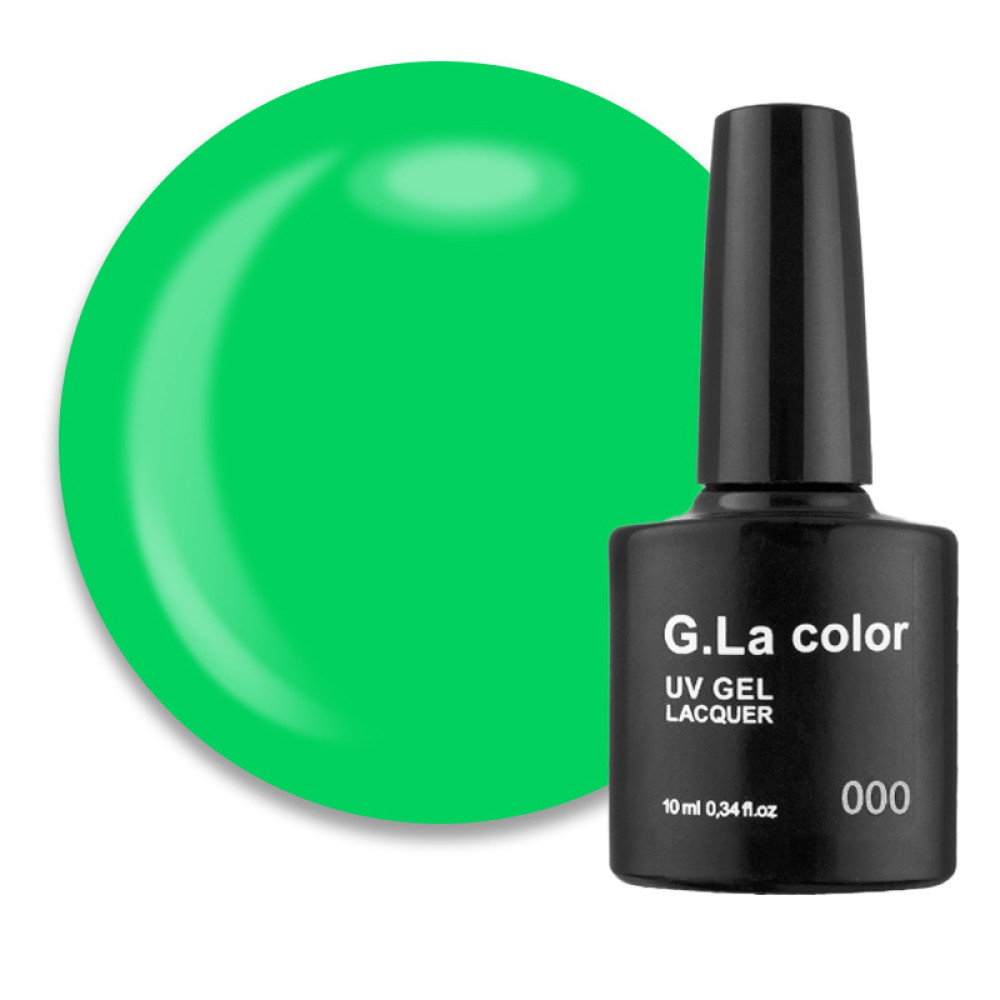 Гель-лак G.La color 226 салатовий неоновий. 10 мл