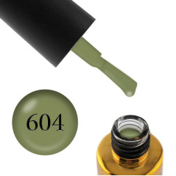 Гель-лак F.O.X Euphoria 604 оливково-зеленый, 6 мл