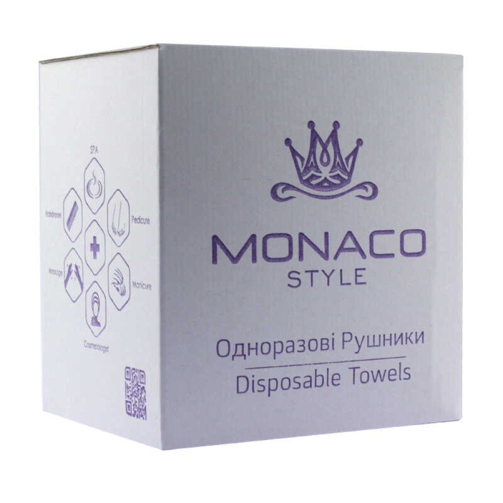 Одноразовые полотенца Monaco Style гладкие. 40х70 см. 50 шт.