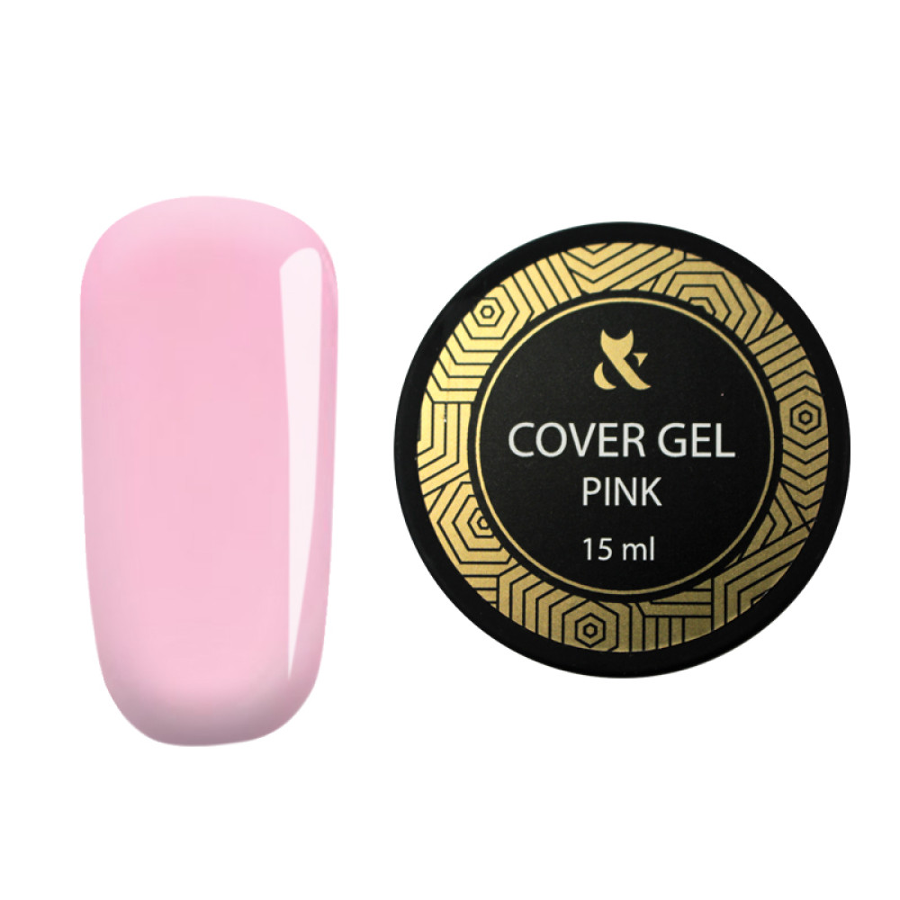 Гель F.O.X Cover Gel Pink. розовый. 15 мл