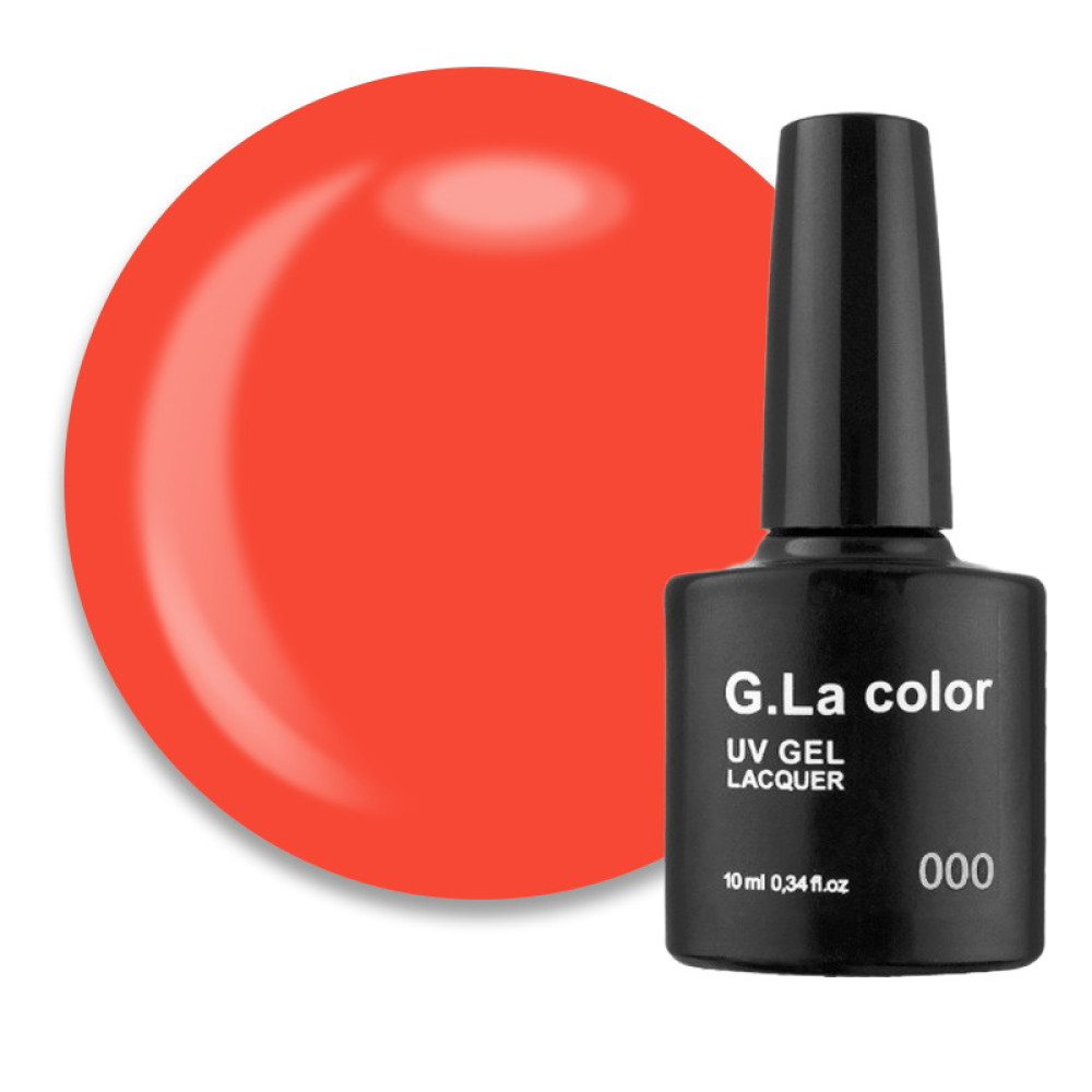 Гель-лак G.La color 240 помаранчевий неон. 10 мл