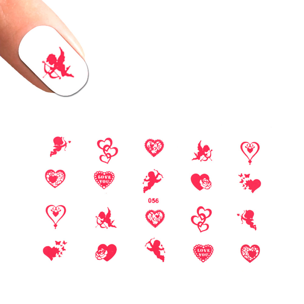 Слайдер-дизайн 056 Сердца, любовь, цвет розовый