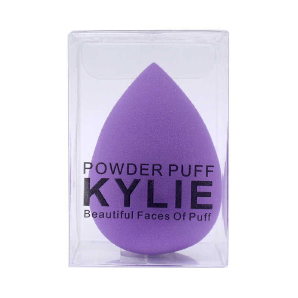 Спонж для макіяжу Powder Puff Kylie, 5,5х4 см, колір фіолетовий