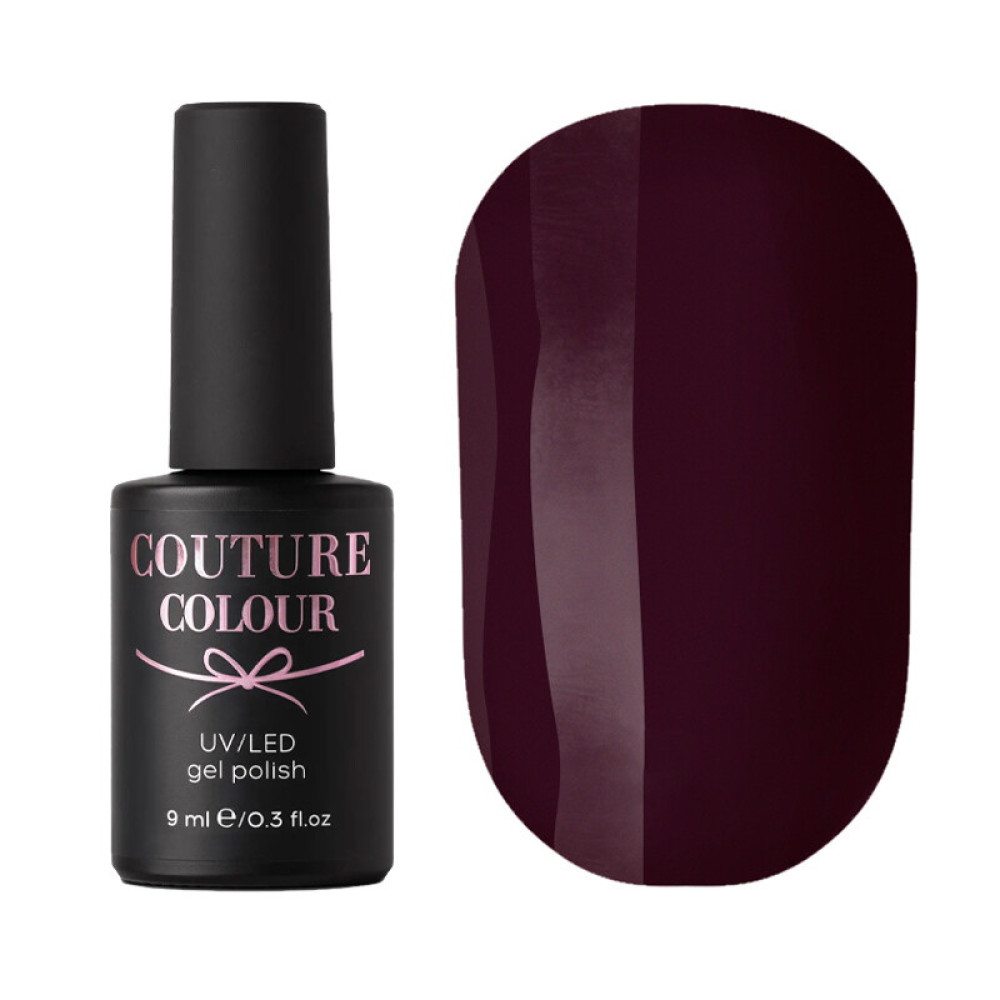 Гель-лак Couture Colour 035 темный бордово-фиолетовый. 9 мл