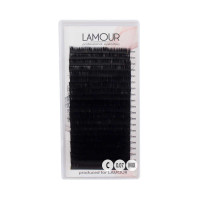 Вії Lamour C 0,07 (20 рядків: 6-13 мм), чорні