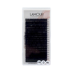 Ресницы Lamour D 0,085 (20 рядов: 7-12 мм), черные