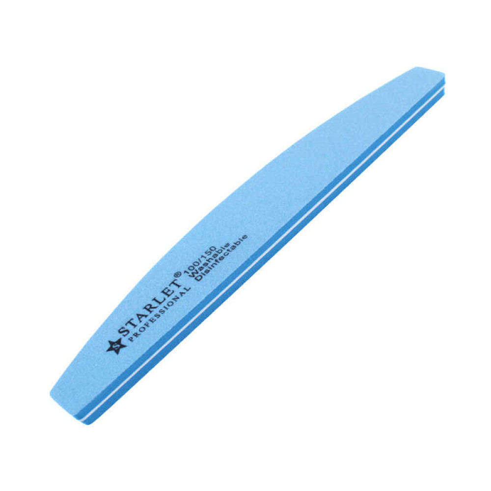 Шліфувальник для нігтів Starlet Professional 100/150, півколо, колір в асортименті