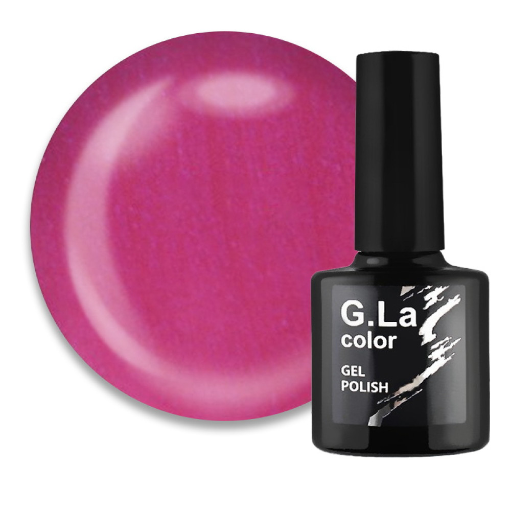 Гель-лак G.La color NEW 012 ягодно-розовый. с перламутром. 10 мл