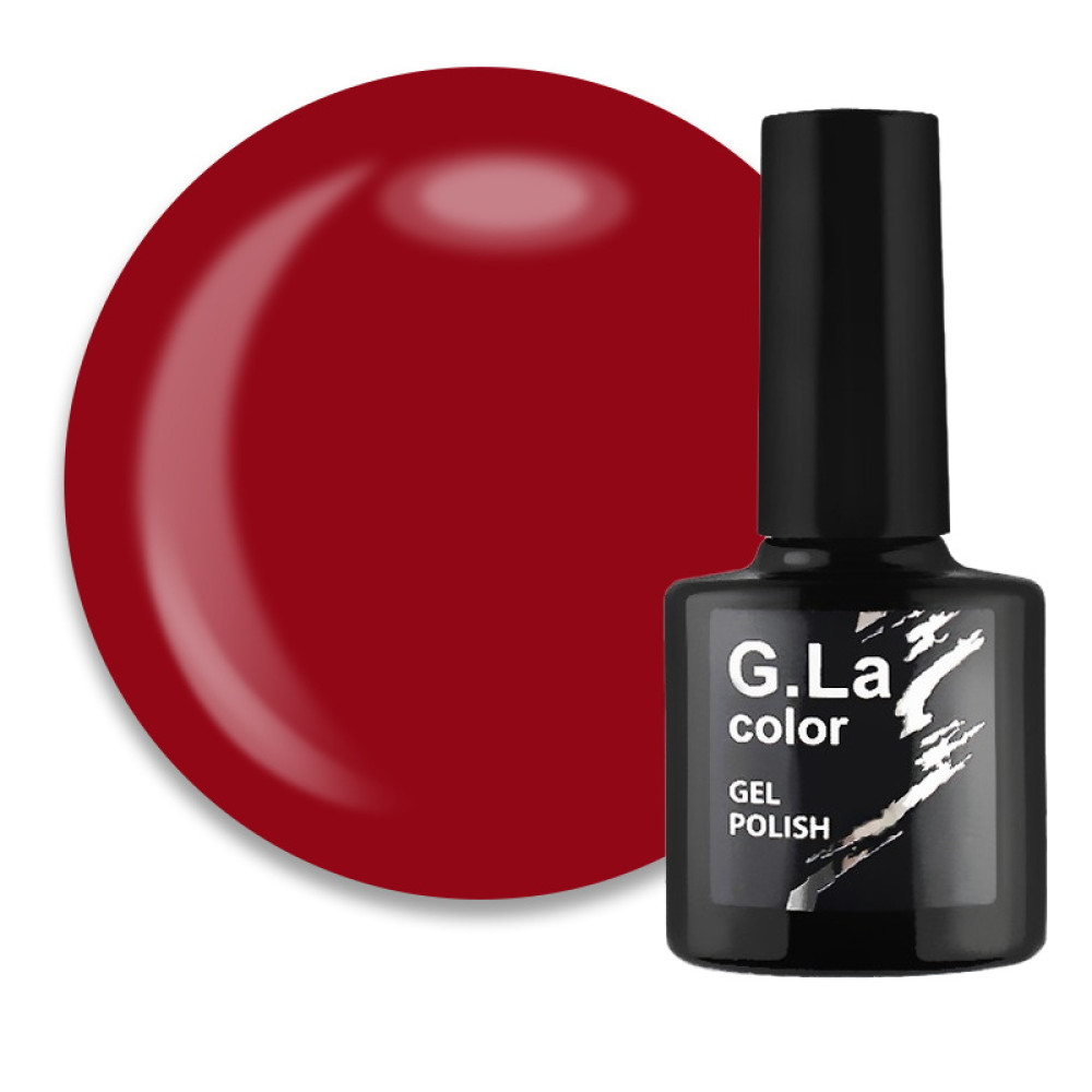 Гель-лак G.La color NEW 046 темно-червоний. 10 мл