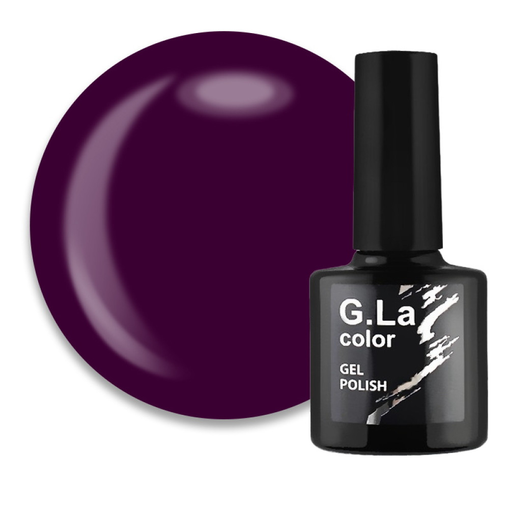 Гель-лак G.La color NEW 058 фиолетовая слива. 10 мл