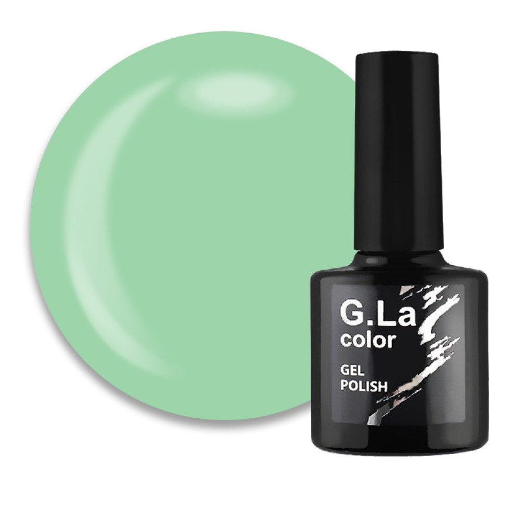 Гель-лак G.La color NEW 065. зеленая мята. 10 мл