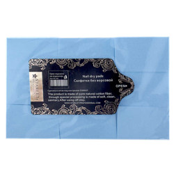 Салфетки безворсовые Starlet Professional, 6х4 см, 500 шт., цвет голубой