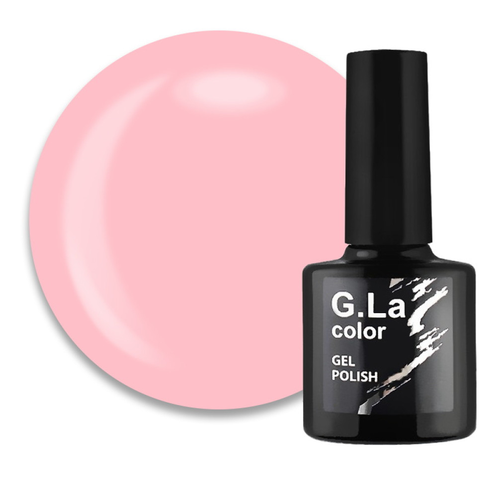 Гель-лак G.La color NEW 075. мякий рожевий. 10 мл