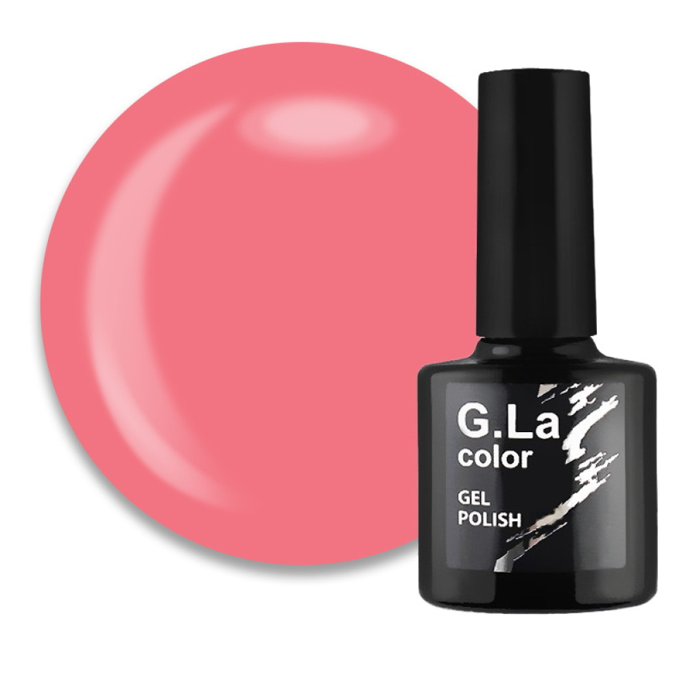 Гель-лак G.La color NEW 078. фламинго. с флуоресцентным эффектом. 10 мл