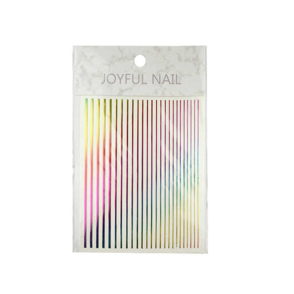 Гибкая лента для ногтей Joyful Nail. цвет радуга