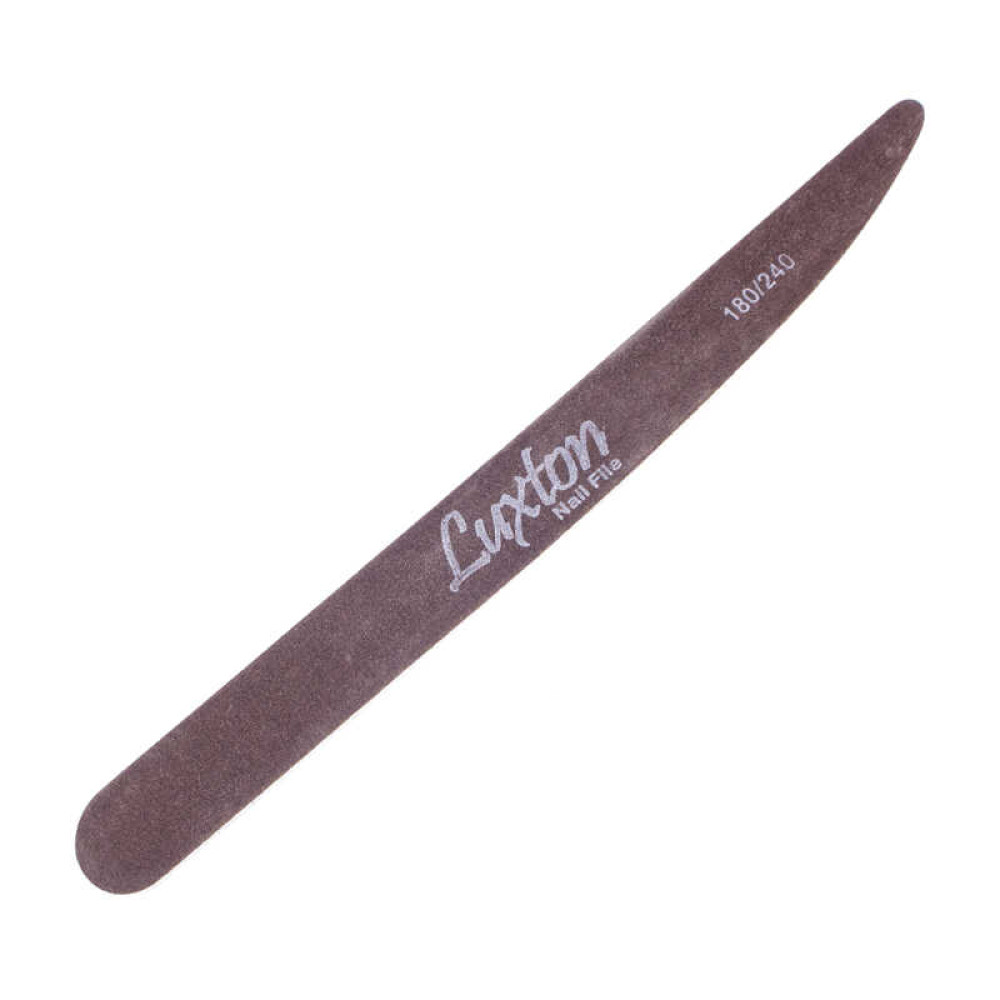 Пилка для ногтей Luxton 180/240 нож, на деревянной основе