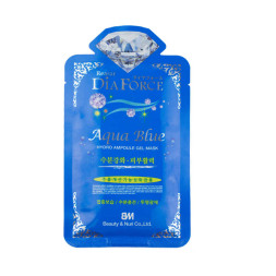 Гідрогелева маска Rearar DiaForce Aqua Blue Hydro Ampoule Gel Mask, з морським комплексом, 28 г