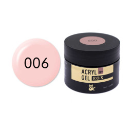 Акрил-гель в баночці F.O.X Aсryl Gel 009 вибілений рожевий, 30 мл