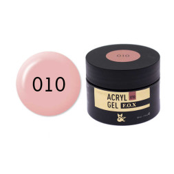 Акрил-гель в баночке F.O.X Aсryl Gel 010 розовый baby, 30 мл