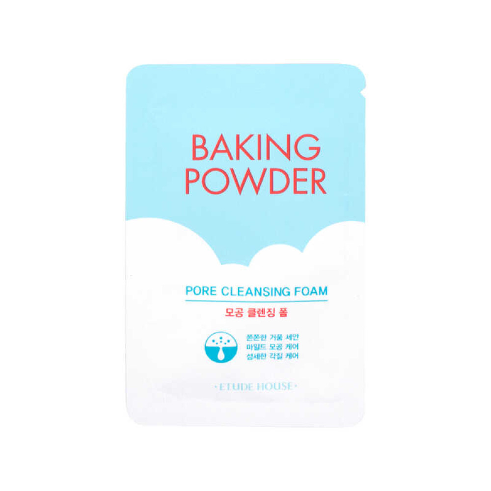 Пенка для очищения и сужения пор Etude House Baking Powder Pore Cleansing Foam, 4 мл