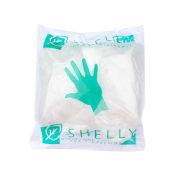 Перчатки одноразовые для маникюра Shelly с кератином, коллагеном и экстрактом лотоса, пара