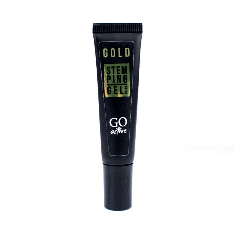 Гель-фарба для стемпінга GO Active 2в1 Stamping Gel Gold. колір золото. 8 мл