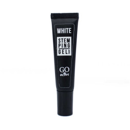 Гель-фарба для стемпінга GO Active 2в1 Stamping Gel White. колір білий. 8 мл