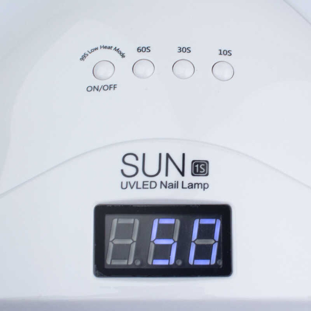 УФ LED лампа светодиодная SUN 1s, 48 Вт, таймер 10,30,60,99 сек, с дисплеем, цвет белый
