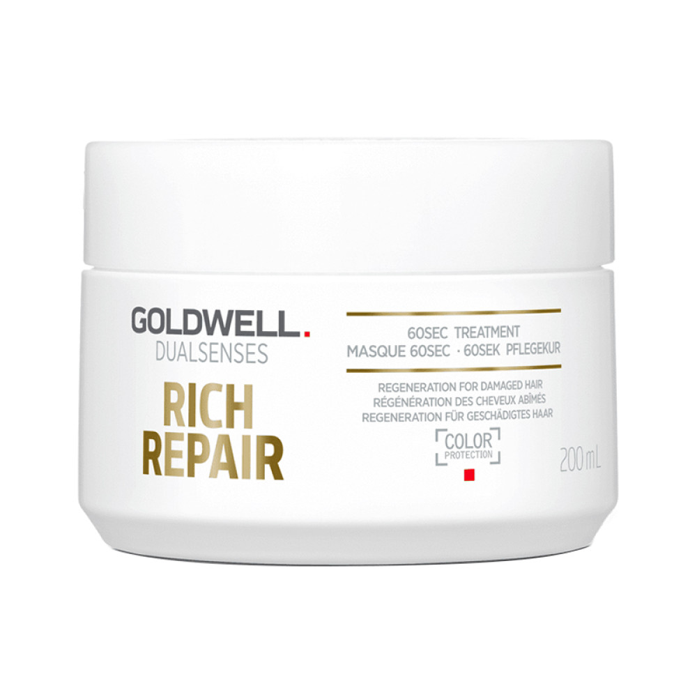 Маска Goldwell Rich Repair 60sec Treatment для интенсивного восстановления волос. 200 мл