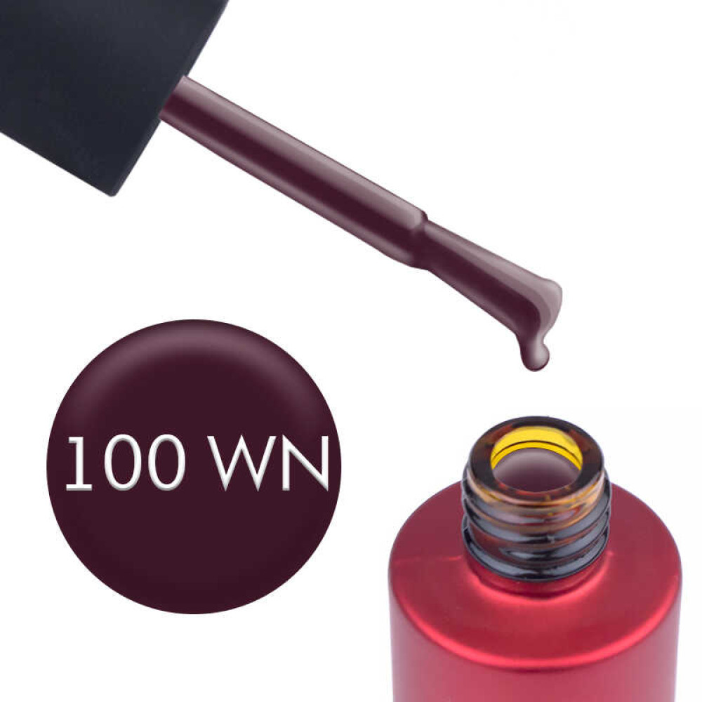 Гель-лак Kodi Professional Wine WN 100 темный виноградно-сливовый. 7 мл