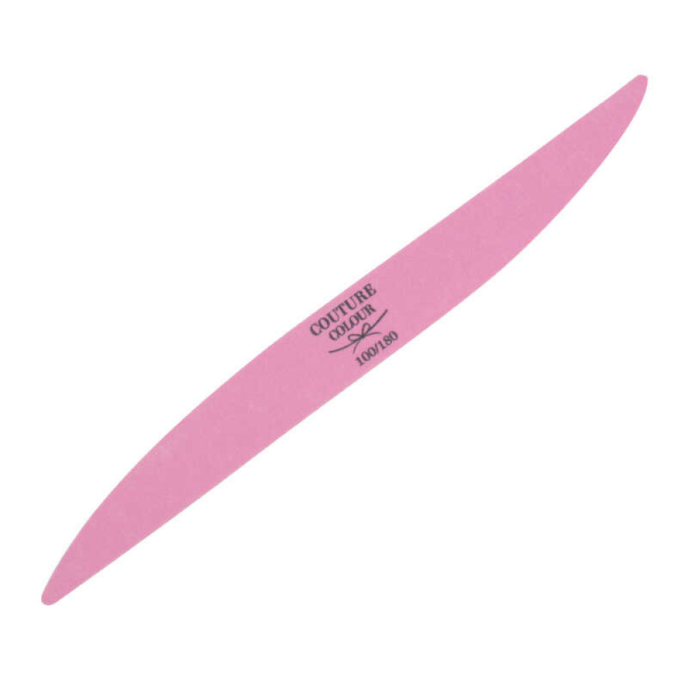 Пилка для ногтей Couture Colour 100/180 двойной нож, цвет бело-розовый