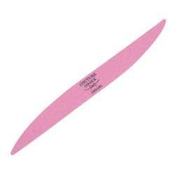Пилка для нігтів Couture Colour 100/180 подвійний ніж. колір біло-рожевий