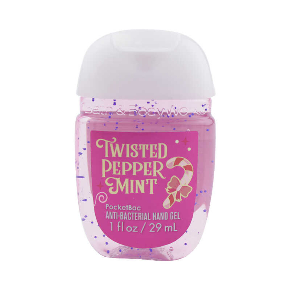 Санитайзер Bath Body Works PocketBac Twisted Pepper Mint, мятный леденец, 29 мл