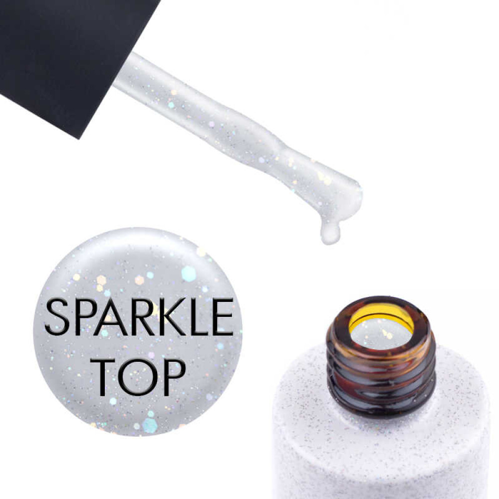 Топ для гель-лака Kodi Professional Sparkle Top с блестками. 7 мл