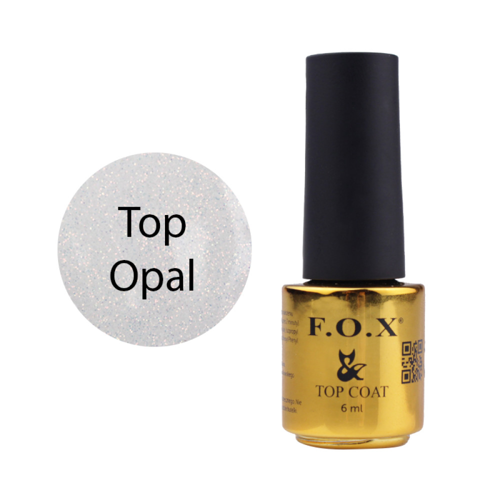 Топ для гель-лака F.O.X Top Opal, 6 мл
