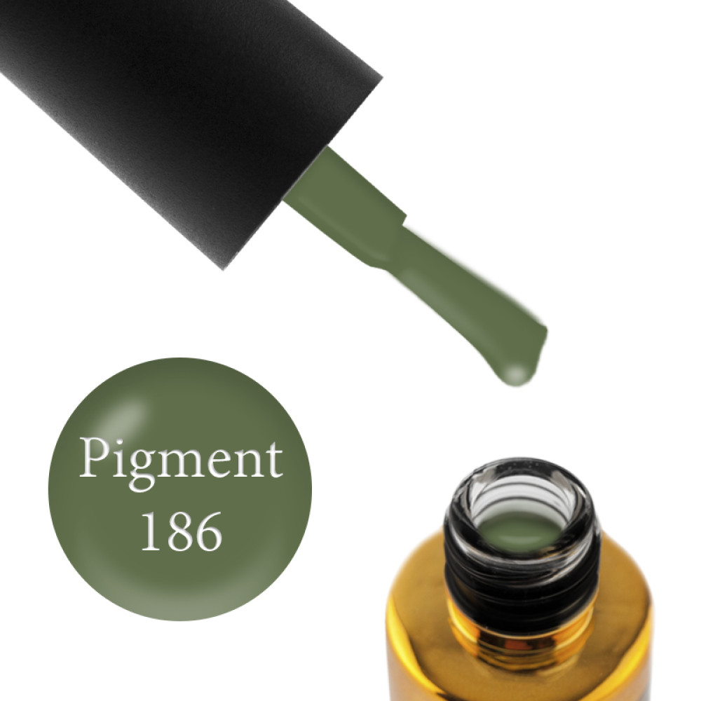 Гель-лак F.O.X Pigment 186 оливковий, 7 мл