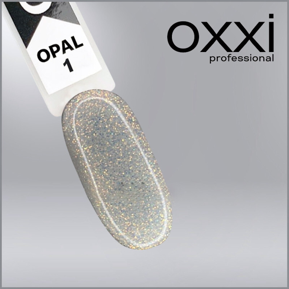 Гель-лак Oxxi Professional Opal 01 прозрачный микроблеск. 10 мл