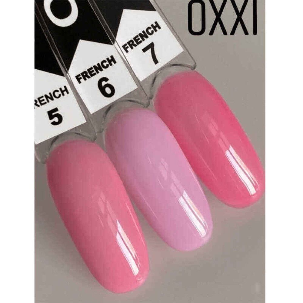 Гель-лак Oxxi Professional French 007 рожеві пелюстки. 10 мл