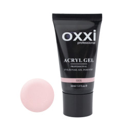 Акрил-гель Oxxi Professional Aсryl Gel 008 персиковий с шиммерами, 30 мл