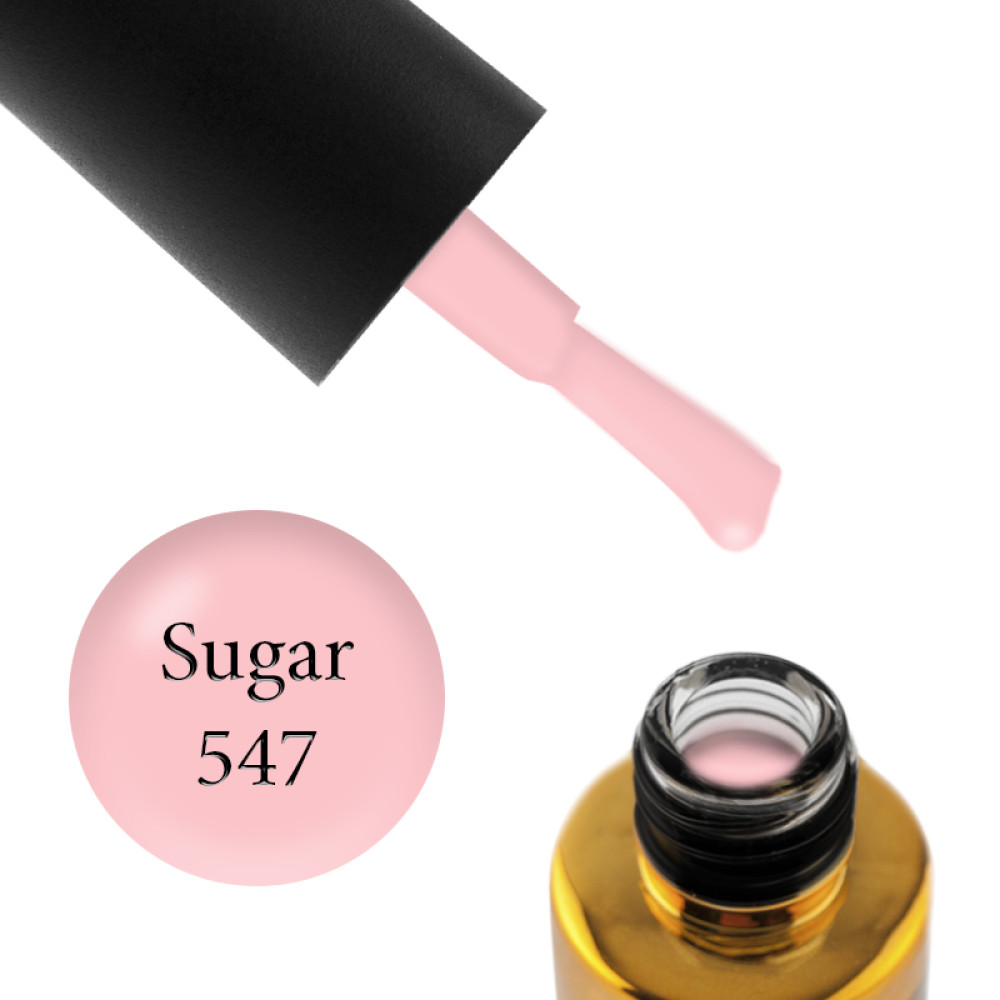 Гель-лак F.O.X Sugar 547 розовая пудра, 6 мл