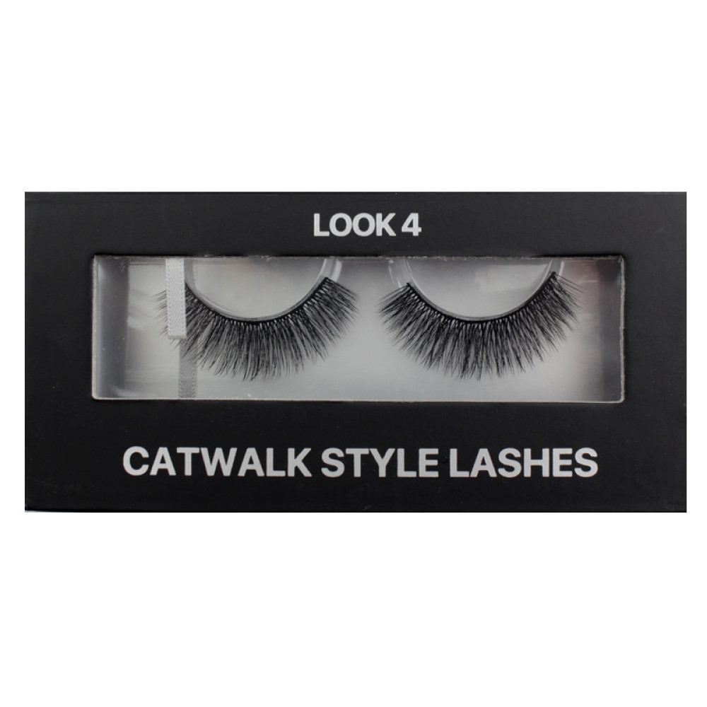 Вії накладні Kodi Professional Catwalk Style Lashes Look 4, на стрічці, чорні