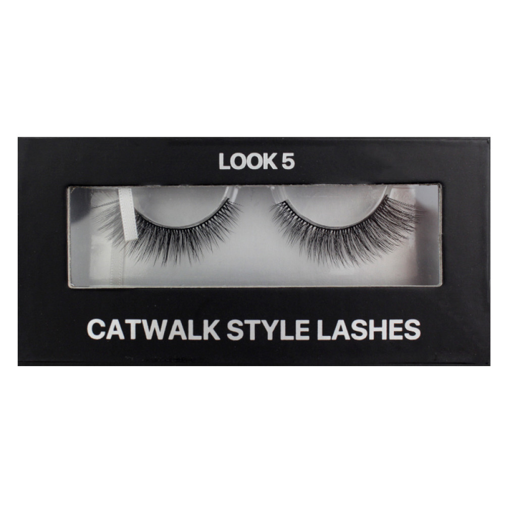 Вії накладні Kodi Professional Catwalk Style Lashes Look 5, на стрічці, чорні