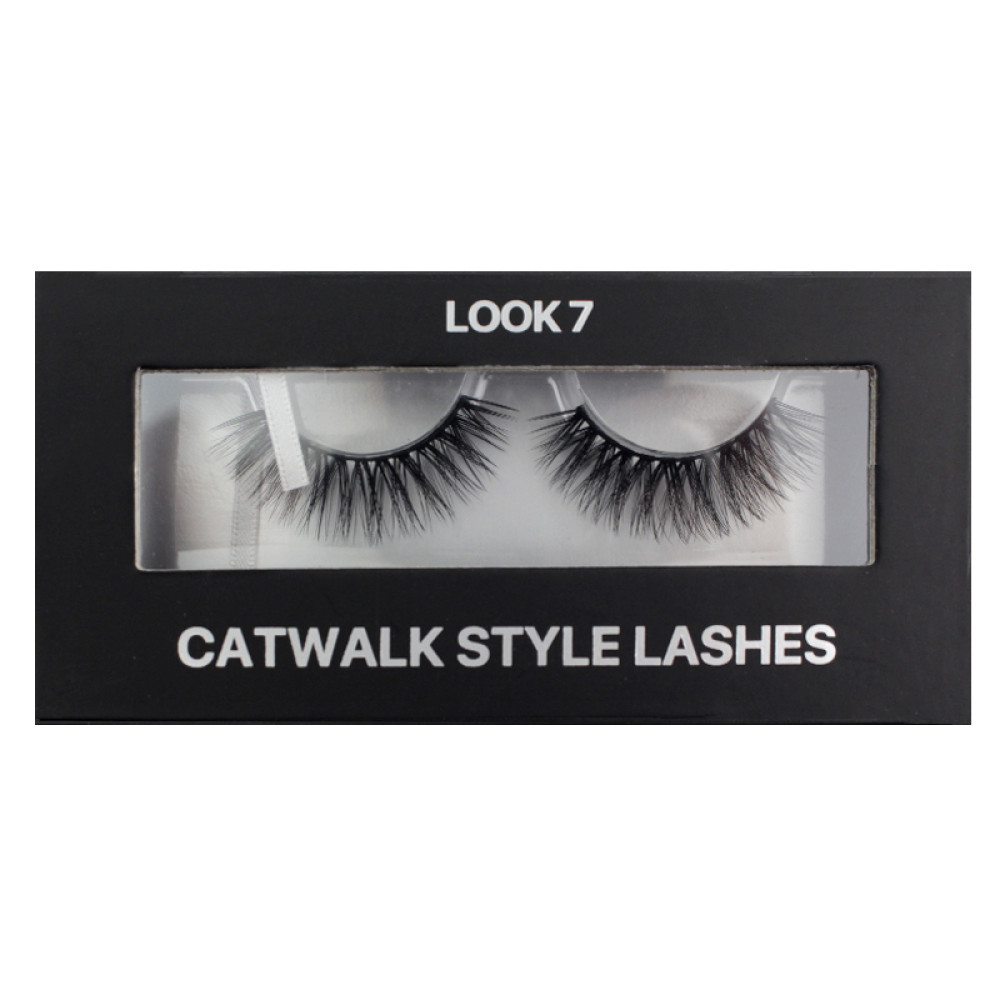Вії накладні Kodi Professional Catwalk Style Lashes Look 7, на стрічці, чорні