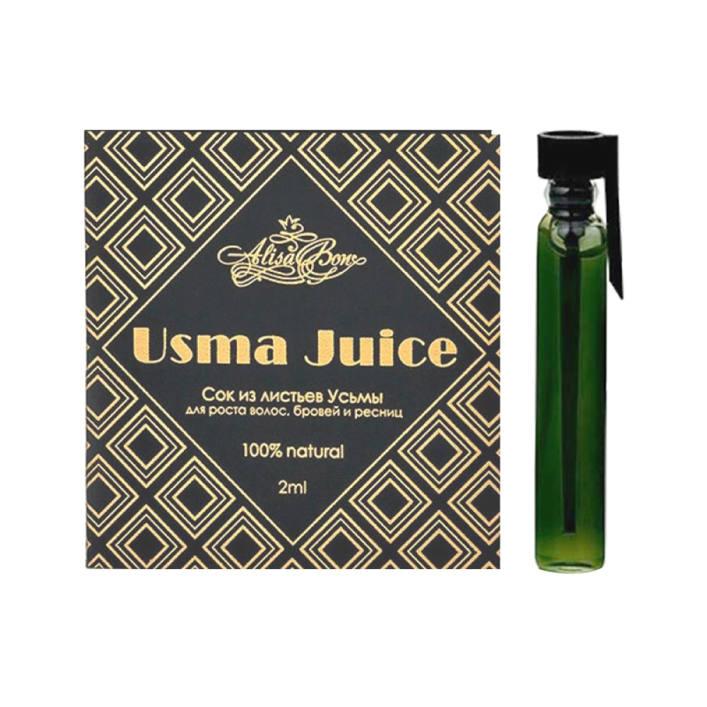 Сок из листьев усьмы для роста волос, бровей и ресниц Alisa Bon Usma Juice , 2 мл
