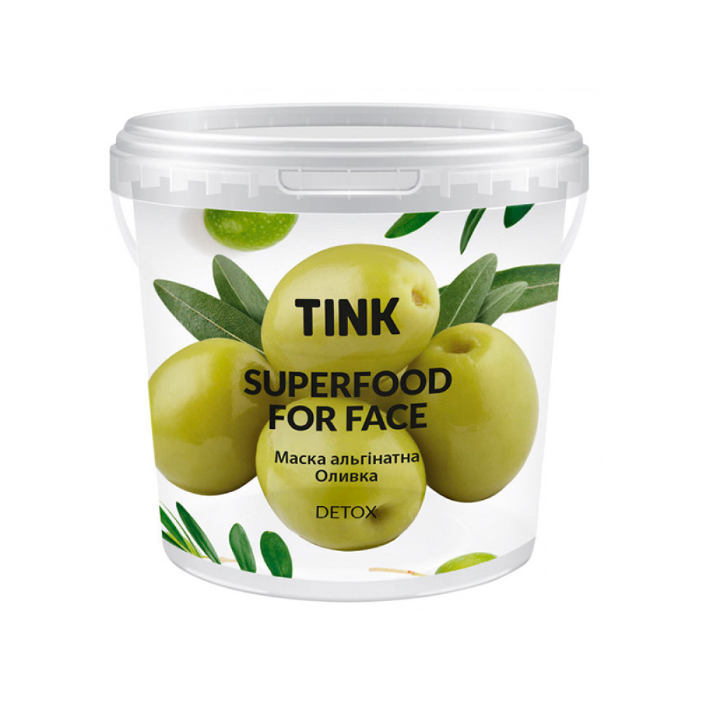 Маска Tink SuperFood For Face Detox альгінатна з детокс-ефектом Олива. спіруліна і ламінарія. 15 г
